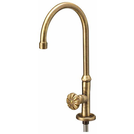 Rubinetto per Fontana da Giardino a Sfera in Ottone Belfer RUB/009