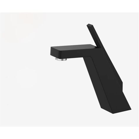 Rubinetto per lavabo con superficie nera/cromata, monoforo, miscelatore per acqua calda e fredda per bagno, rubinetti Crane, nero