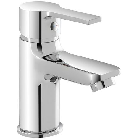 Rubinetto per lavabo cromato in ottone con piletta automatica Prima