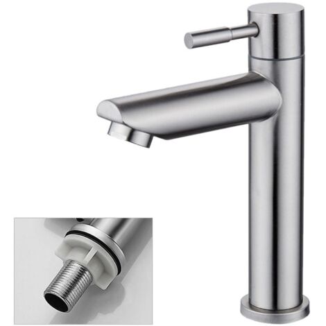Rubinetto per lavabo da bagno a foro singolo, modello C