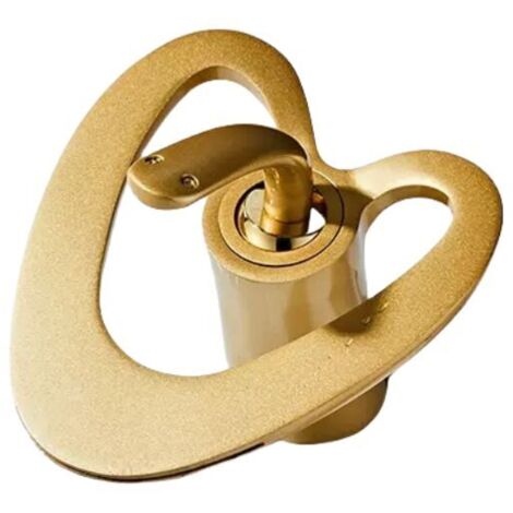 Rubinetto per lavabo da bagno creativo in ottone, acqua calda e fredda - Oro