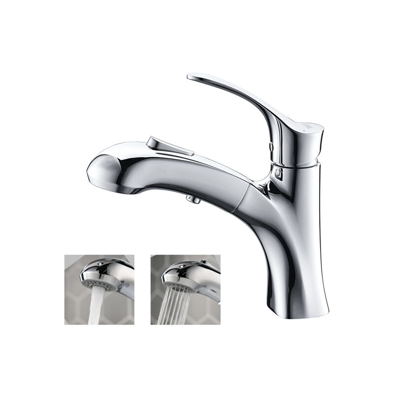 Doccetta Per Lavandino Bagno.Rubinetto Per Lavabo Da Bagno Essentials Faucet Con Doccetta Estraibile E Unit Di Vanit Con Miscelatore A Pulsante Yhy1099cp