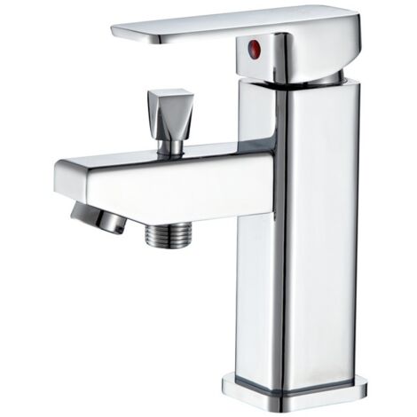 Rubinetto per lavabo da bagno, rubinetti per lavello da cucina, rubinetto per lavabo da bagno a foro singolo, rubinetto per acqua calda e fredda, lavabo da bagno con doccia, miscelatore multifunzione