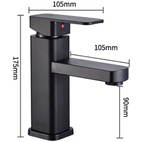 Rubinetto per lavabo del bagno, miscelatore acqua calda e fredda, rubinetti per lavabo del bagno, rubinetti per il bagno