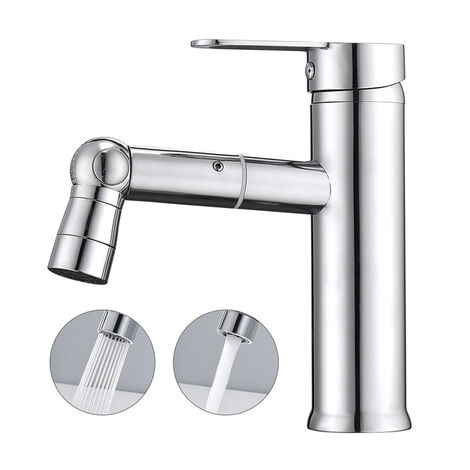 Doccetta per Lavandino Bagno, Soffione Doccia Universale Lavabo, Tubo  Telescopico, Perfetto per Lavare i Capelli o Pulire il Lavandino e il Bidet  (3 modalità)