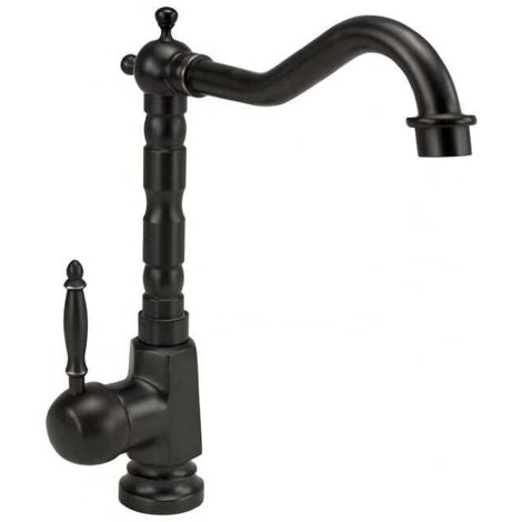 RUBINETTO PER LAVABO NERO ALTO REA BONA