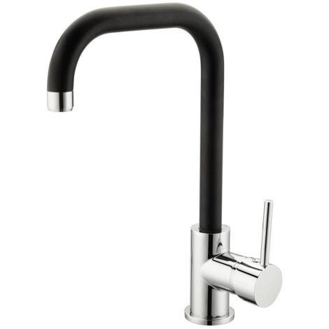 RUBINETTO PER LAVELLO BOCCA ALTA D-2.4CM NERO SATI
