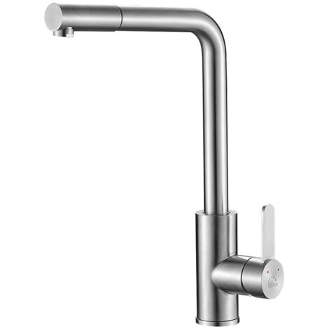Rubinetto per lavello Bona Silver Laveo con bocca a L