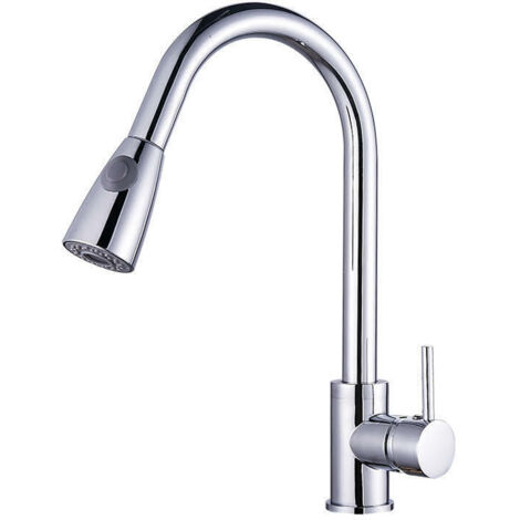 Rubinetto per lavello cucina Cromato doccetta estraibile monocomando Montecarlo
