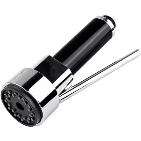 Rubinetto per lavello estraibile universale da cucina, adatto per miscelatore da bagno moderno con beccuccio per fornelli, doccetta antispruzzo rotazione a 360° cromato lucido