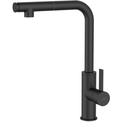 Rubinetto per lavello Preto nero con bocca estraibile