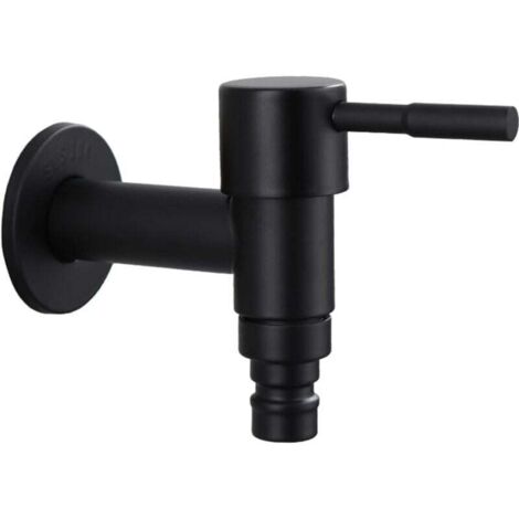 Rubinetto per piscina con attacco per mocio, vedi Rubinetto per lavabo con maniglia singola, rubinetto per balcone a parete, rubinetto in acciaio inox con maniglia corta (per balconi, bagni e cucine) 