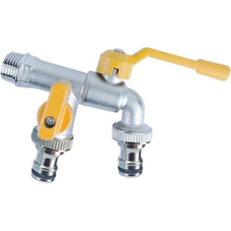 Rubinetto per tubo da giardino in ottone KZQ, resistente all'usura, multiuso, per lavatrice, prato, patio, cucina di casa