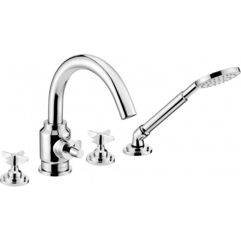 Rubinetto per vasca a 4 fori No Name BQT014D - set doccia