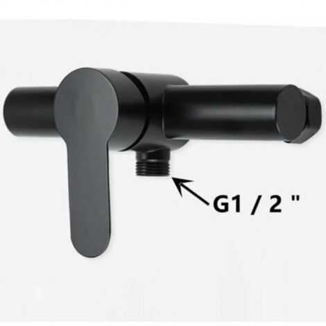 Rubinetto per vasca da bagno in acciaio inox nero, rubinetto per vasca da bagno, soffione doccia, miscelatore a parete, Starlight