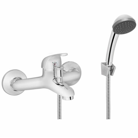 Rubinetto per vasca Invena con set doccia Mitris, cromato