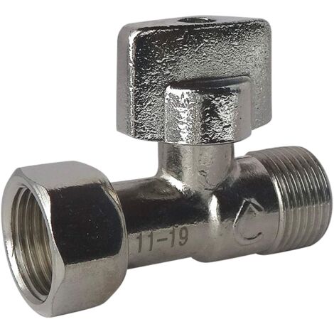 Rubinetto per WC a sede diritta in ottone nichelato SOMATHERM FOR YOU