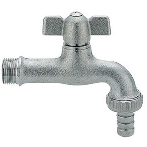RUBINETTO PORTAGOMMA OTTONE NICHELATO ANTIGELO 1/2" DN 10 PN 10