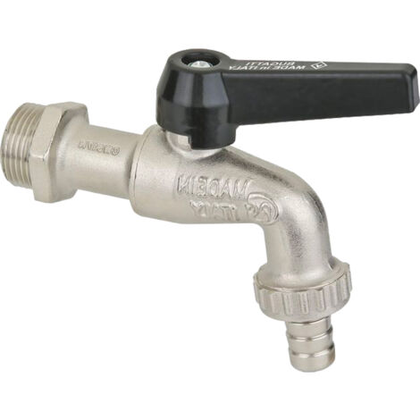 Rubinetto Portagomma Pesante Con Leva In Alluminio Bugatti 3/4"