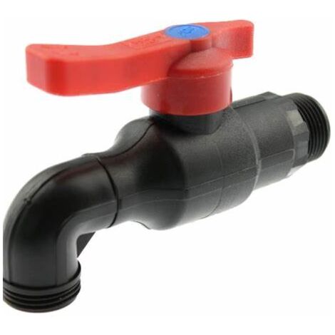 Rubinetto PP sfera ottone fil M F 3/4x20 Irritec