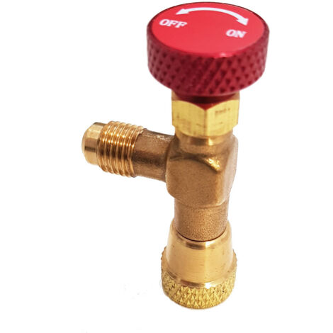 RUBINETTO PREMIVALVOLA SHUT-OFF R410A - ING.FEM.5/16 SAE RH (DX) -USC.MAS.1/4 SAE RH (DX)  - GER