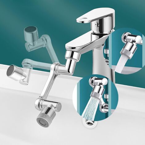 Rubinetto prolunga girevole a 1080° con aeratore. Facile da installare e multifunzionale.