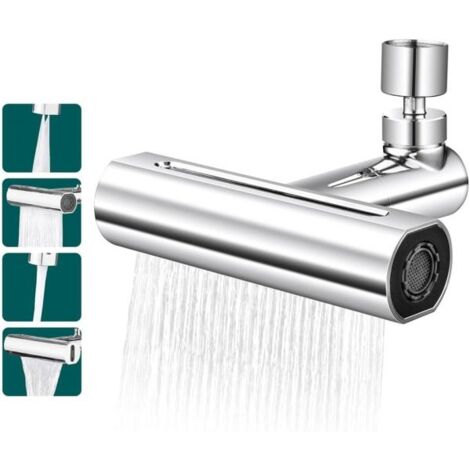 Rubinetto Prolunga Rubinetto Cucina Areatore Effetto Cascata 3 Getti 360° 87521