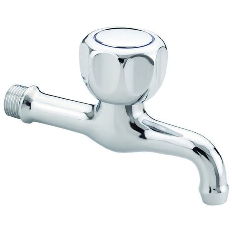 Rubinetto prolungato a parete cromato con comando a maniglia Idral 0161M12  Cromato - Ottone