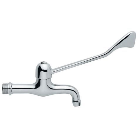 Rubinetto prolungato per lavabo a parete con leva clinica Idral 02001/DC  Cromato