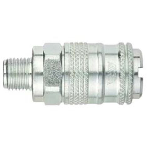 Rubinetto rapido universale a sfere filettato maschio - attacco cilindrico 1/2"m art.17/bm 5 pezzi Ani