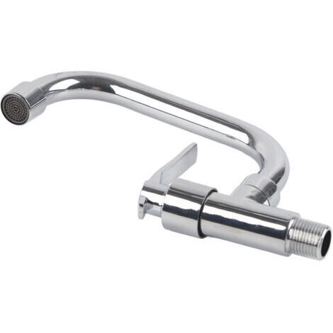 Rubinetto singolo a parete G1/2" per acqua fredda, ideale per cucine domestiche.