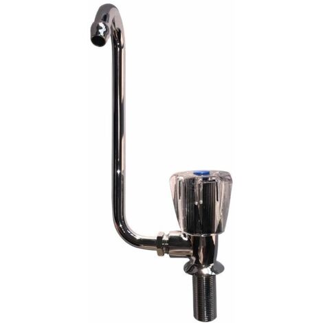Rubinetto singolo con canna abbattibile sx at.3/8"