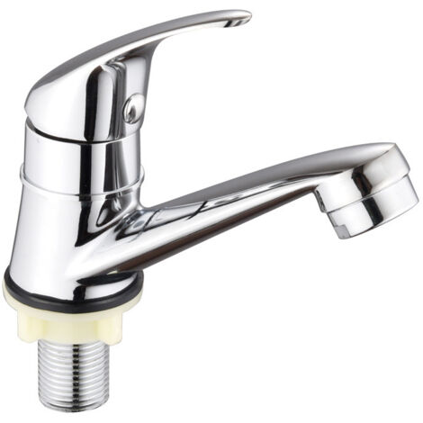 Rubinetto singolo per acqua fredda per lavabo, rubinetto singolo per acqua fredda per bagno, rubinetto singolo per acqua fredda per lavello sottotop