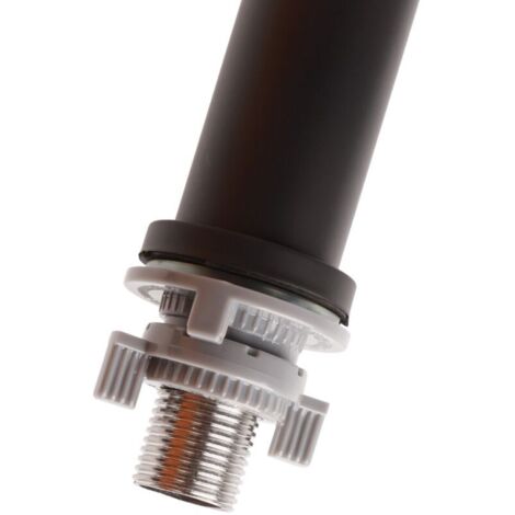 Rubinetto singolo per acqua fredda SJLERST per lavabo, acciaio inox, G1/2in, per WC, nero