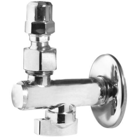 Rubinetto sottolavabo a sfera in ottone cromato con filtro e snodo 1/2" AMBRA WATER
