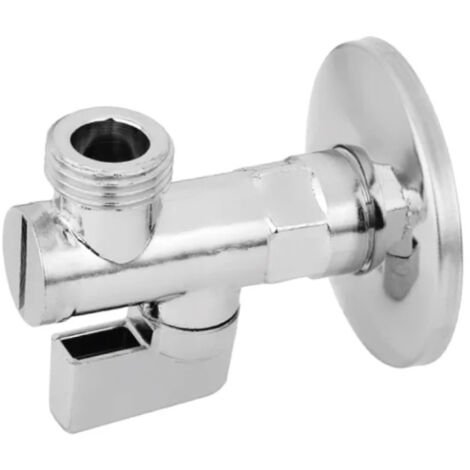 RUBINETTO SOTTOLAVABO A SFERA IN OTTONE CROMATO CON FILTRO E SNODO - 1/2X3/8 - AER