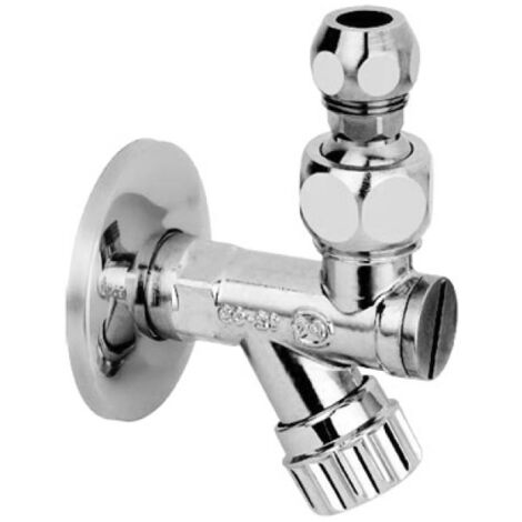 RUBINETTO SOTTOLAVABO A VITONE CON FILTRO A SNODO BUGATTI 1/2&quot