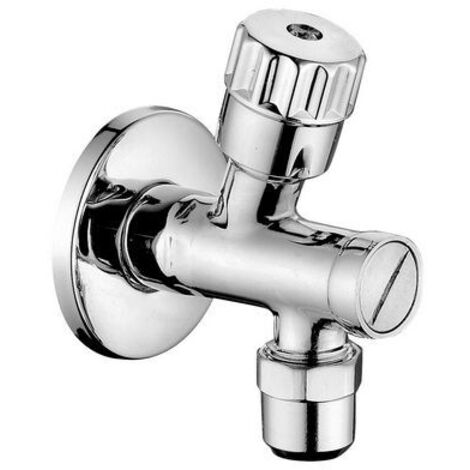 RUBINETTO SOTTOLAVABO A VITONE CON FILTRO CON DADO 1/2 x 3/8 cromo