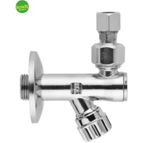 Rubinetto Sottolavabo Ambra Water a Vitone in Ottone Cromatocon Filtro e Snodo 1/2"