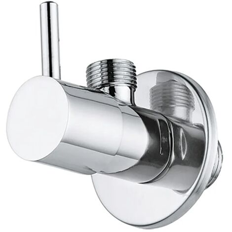 Rubinetto sottolavabo tondo cromato 1/2 x 1/2