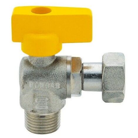 Rubinetto Squadra Metano-Gpl 1/2"M X 1/2"F Enolgas
