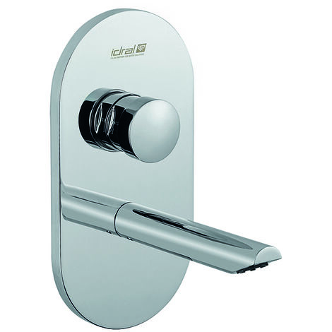 Rubinetto temporizzato lavabo serie 700 da incasso con bocca di erogazione - Idral