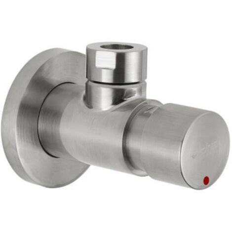 Rubinetto temporizzato per doccia 25 sec Serie INOX Idral 08420-30  Acciaio inox