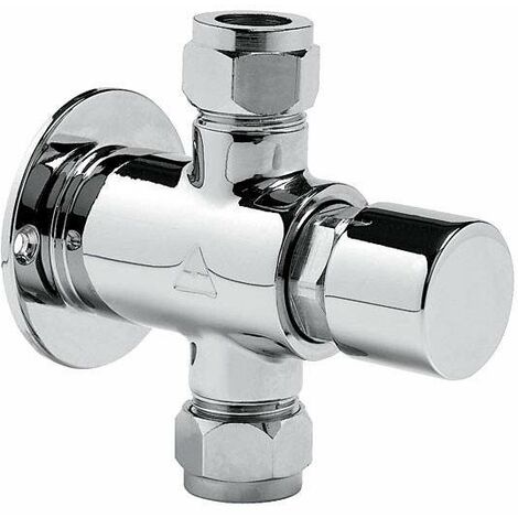 Rubinetto temporizzato per doccia 25 sec Serie MODERN Idral 08130/E-30  Cromato - Ottone