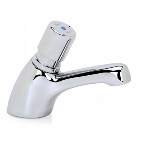 Rubinetto temporizzato per lavabo 115x110 mm in ottone cromato - River