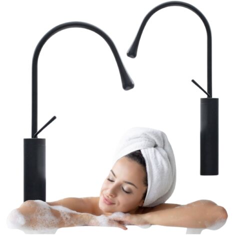 RUBINETTO VASCA ALTO luca S-1154B NERO