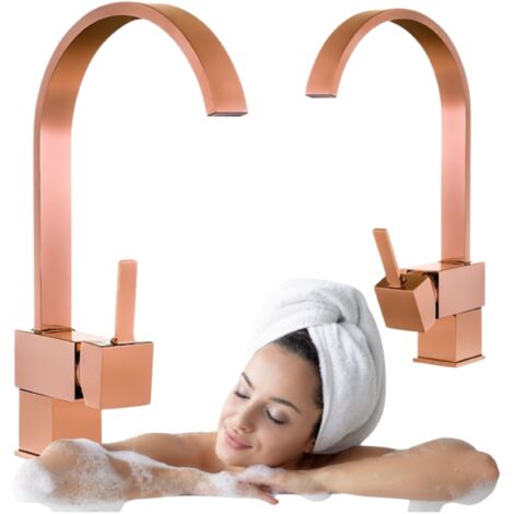RUBINETTO VASCA ALTO PURO S-1004G ORO ROSA