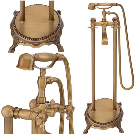 RUBINETTO VASCA DA BAGNO AUTONOMO RETRO OLD GOLD SEM-1071V