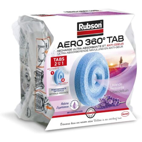 Rubson 1847205 - Ricarica per deumidificatore Aero 360, 1 pezzo, aroma lavanda