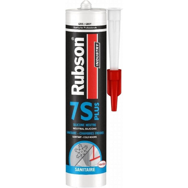 Rubson - 7s plus silicone neutre mastic sanitaire chambre froide blanc - 300ml